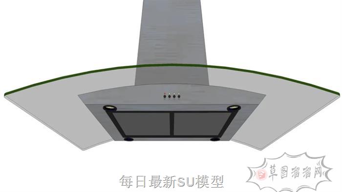 吸油烟机抽烟机厨房SU模型