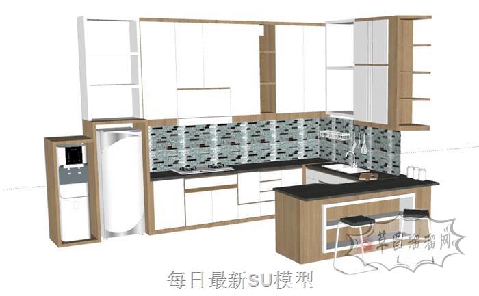 厨房橱柜SU模型