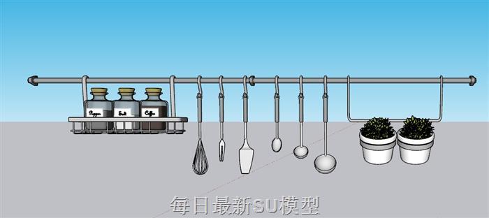 厨房厨具勺子SU模型
