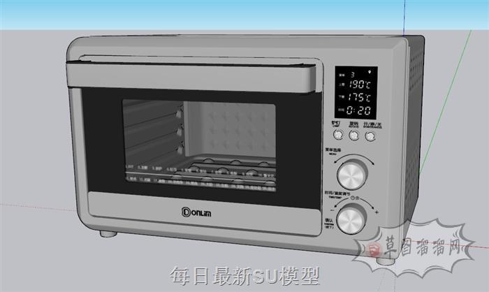 微波炉厨房厨具SU模型