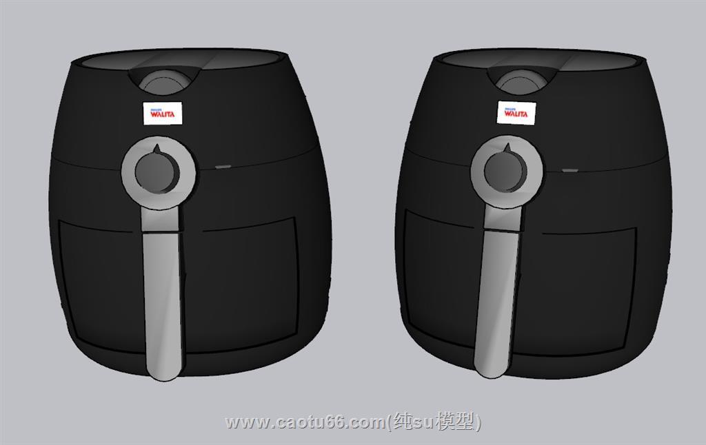 空气炸锅厨房道具SU模型