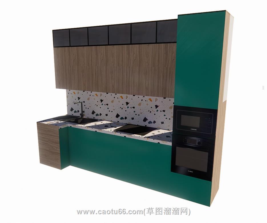 厨房橱柜SU模型