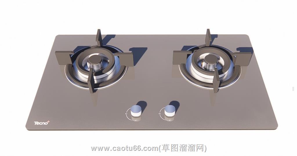 燃气灶煤气灶SU模型