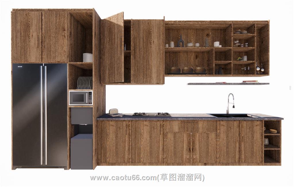 厨房橱柜SU模型