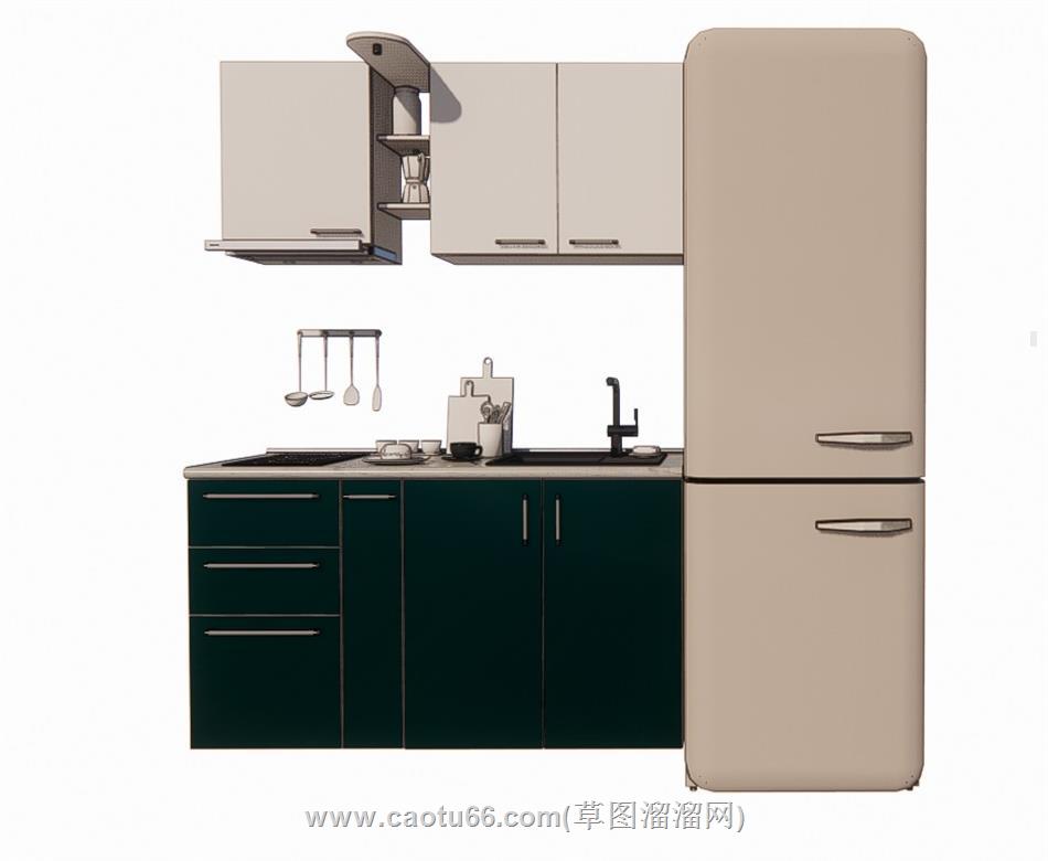 厨房SU模型