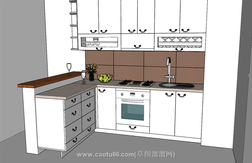 厨房SU模型