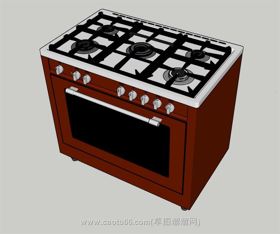 集成灶SU模型