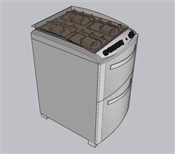 集成灶SU模型