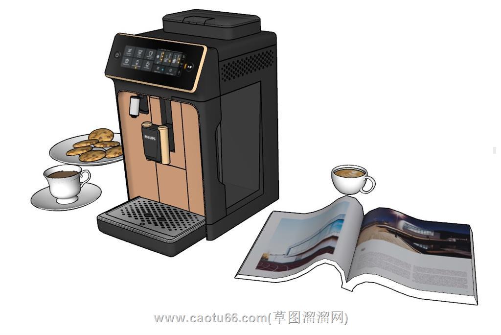 咖啡机厨房道具SU模型