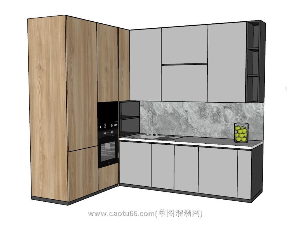 厨房橱柜SU模型