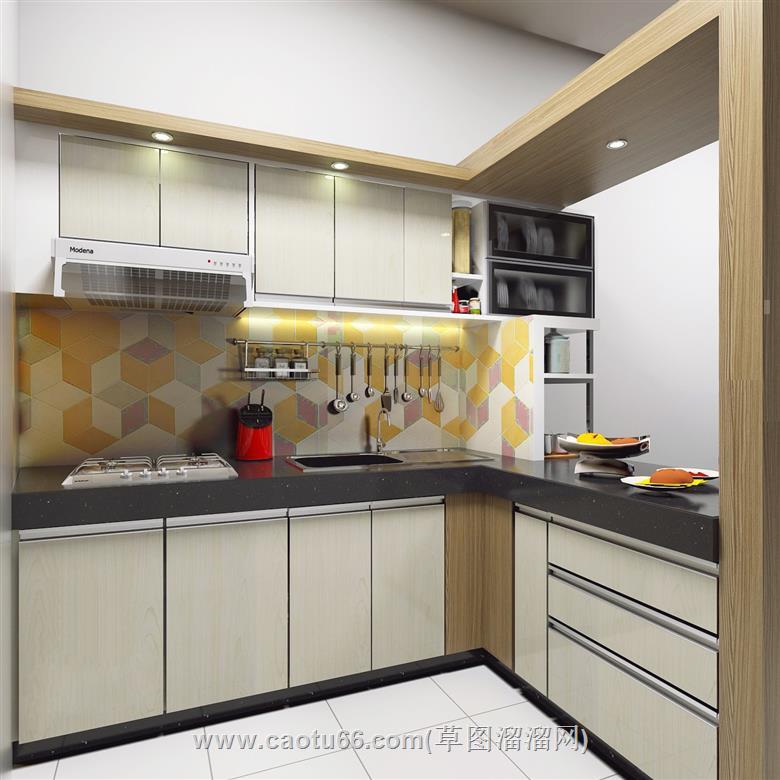 厨房橱柜SU模型