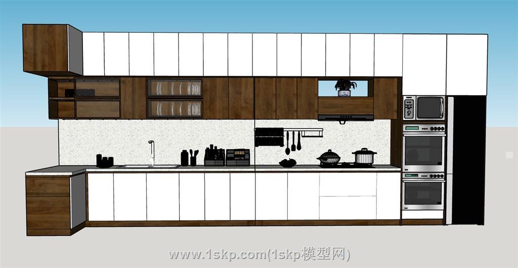 厨房橱柜厨具SU模型