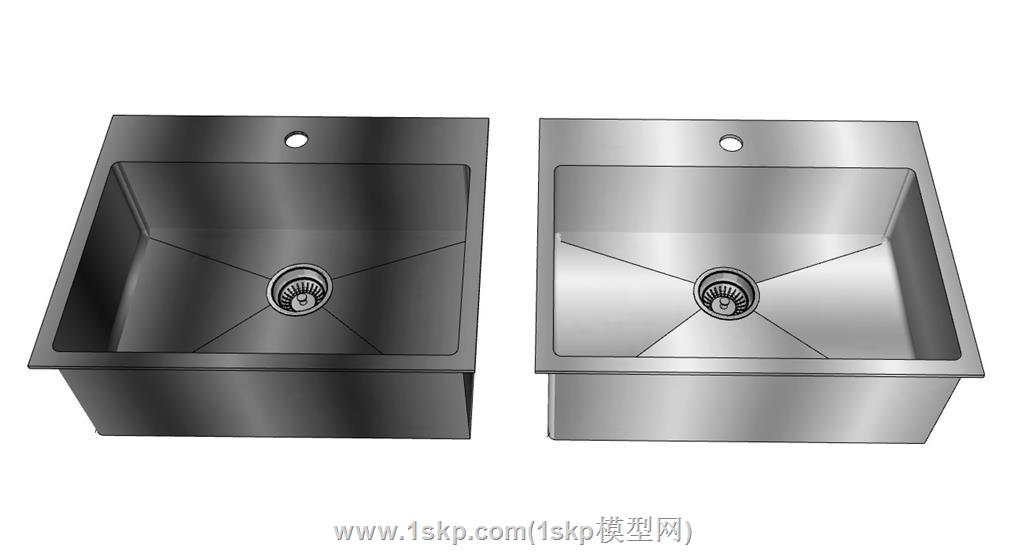 不锈钢水槽SU模型