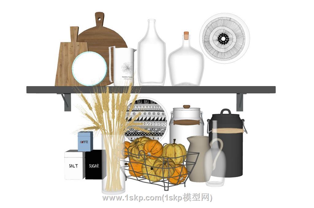 厨房摆件麦穗南瓜