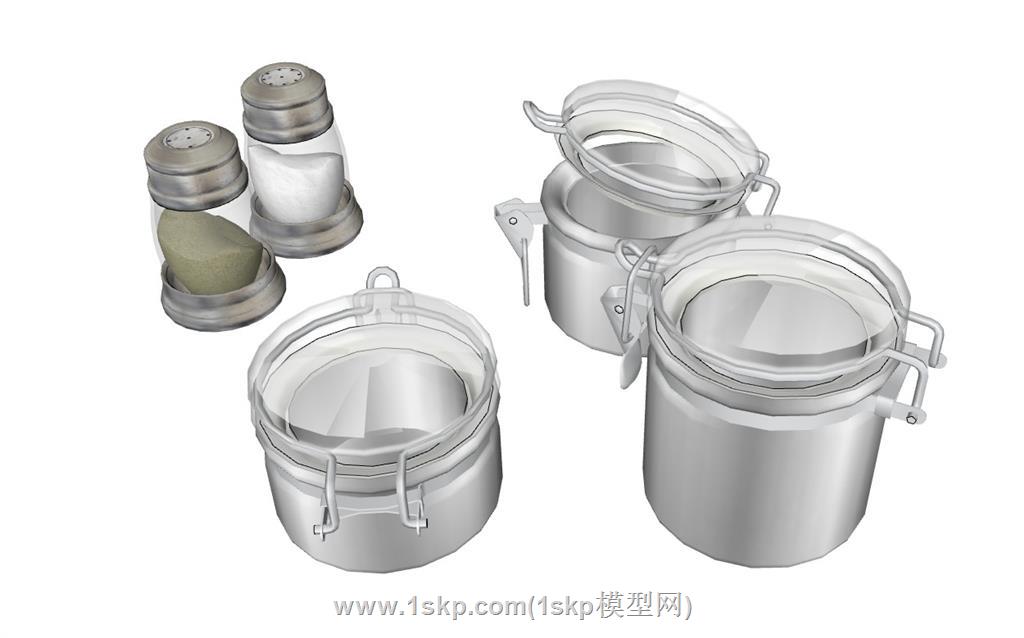 调料罐调料瓶SU模型