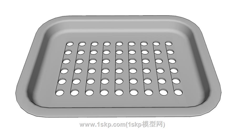 不锈钢漏盘沥水盘SU模型