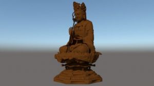 佛像雕塑SU模型