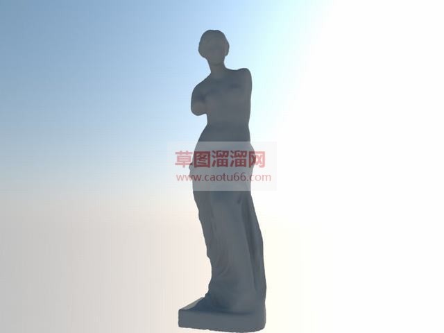 欧式断臂女人SU模型