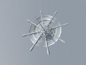 船舵雕塑景观小品SU模型 免费sketchup模型下载