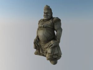 古代大力士人物SU模型