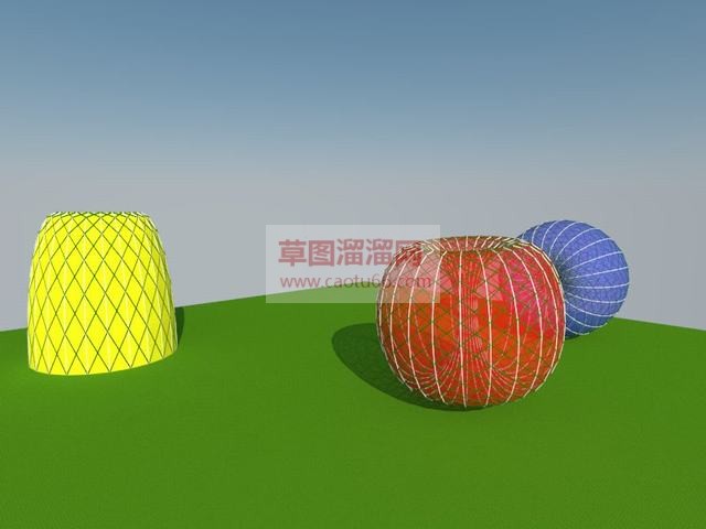 球状雕塑SU模型