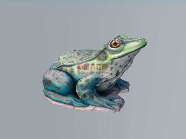 青蛙蟾蜍雕塑SU模型