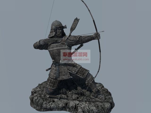 日本武士人物SU模型