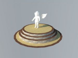 天使雕塑雕像SU模型 免费sketchup模型下载
