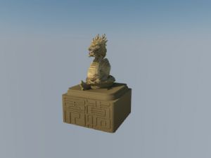 皇帝权力象征玉玺SU模型