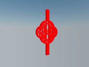 中国结雕塑SU模型