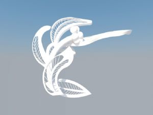 春芽雕塑SU模型 免费sketchup模型下载