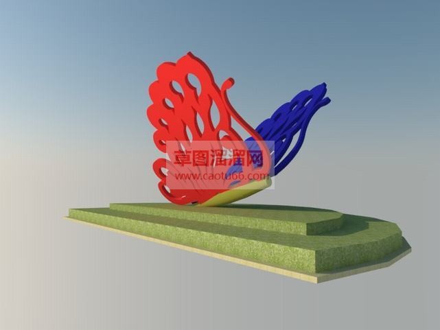 蝴蝶草图大师SU模型