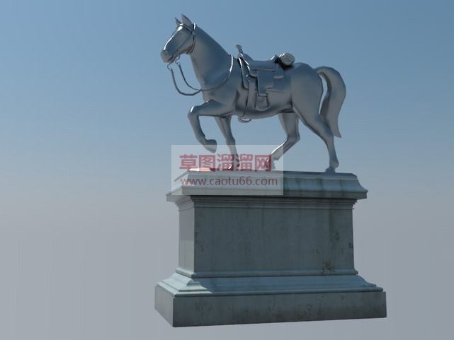 马雕塑SU模型