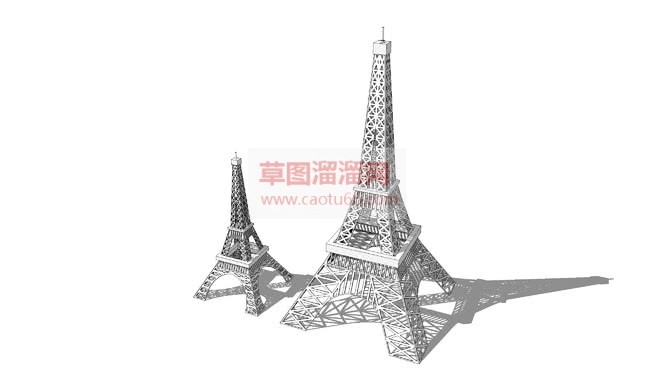 埃菲尔铁塔工SU模型