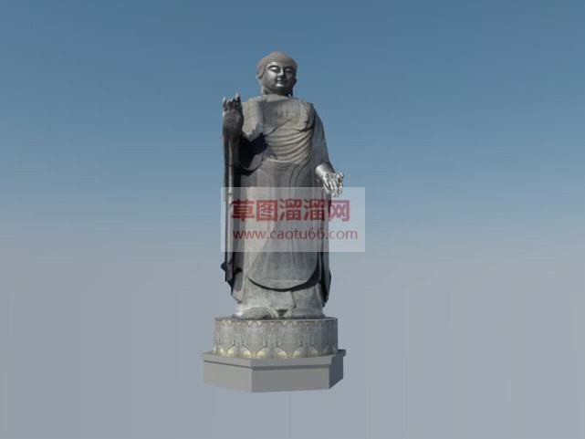 佛免费佛像雕SU模型