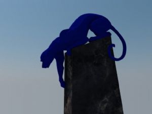 猎豹子雕塑免SU模型