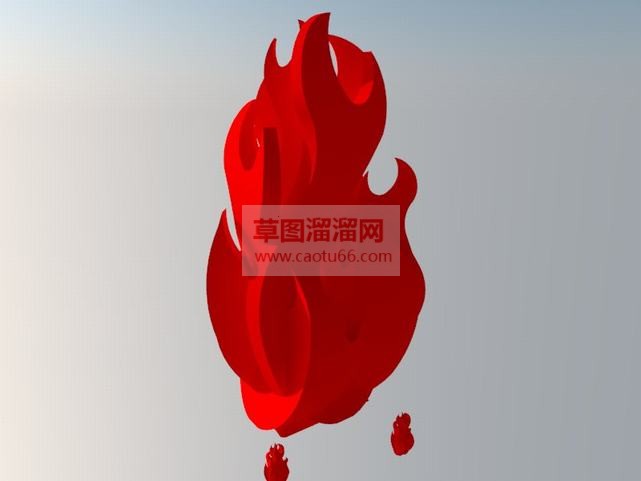 3D火焰雕塑SU模型