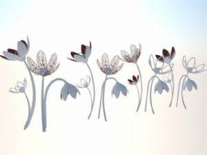 免费花朵雕塑SU模型 免费sketchup模型下载