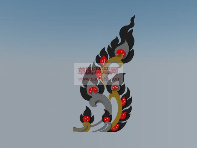 泰式雕塑工艺SU模型