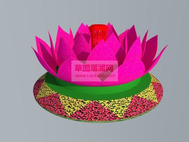 莲花雕SU模型