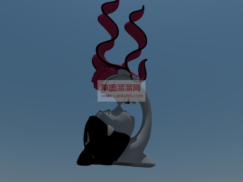 抽象人物男女SU模型