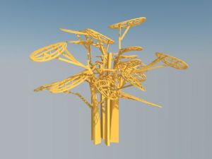 创意木制莲藕SU模型