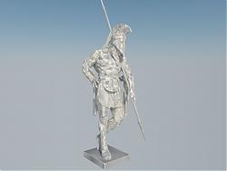 古罗马武士人物SU模型