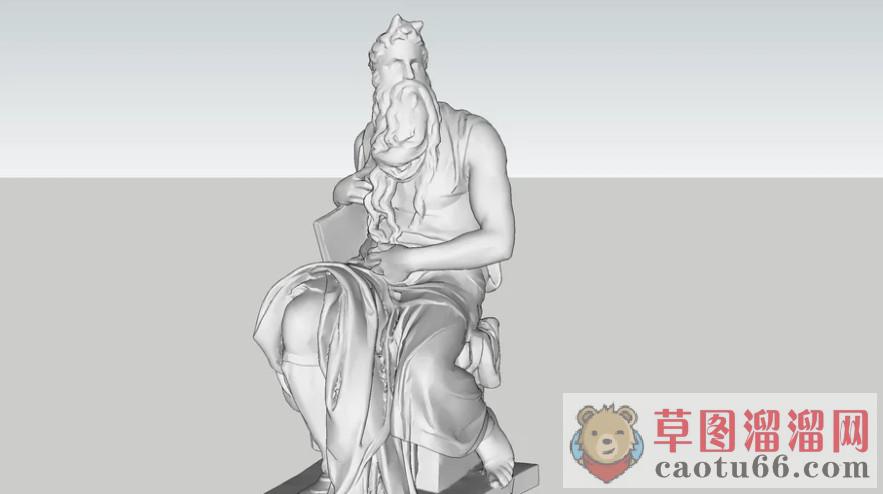 欧式人物雕塑SU模型