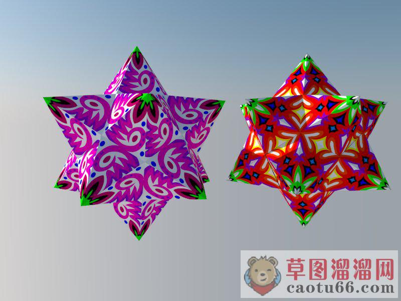 多面体雕塑SU模型