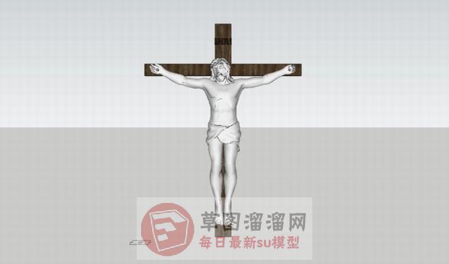 耶稣雕塑SU模型