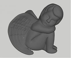 天使雕塑人物SU模型 免费sketchup模型下载