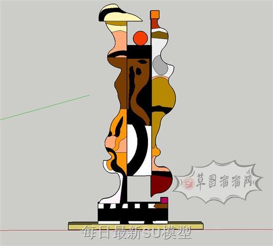 创意雕塑SU模型