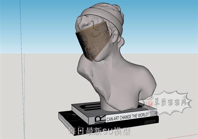 欧式人物半身SU模型