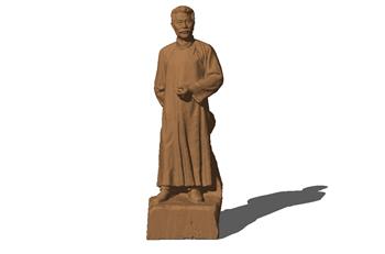 鲁迅先生人物SU模型
